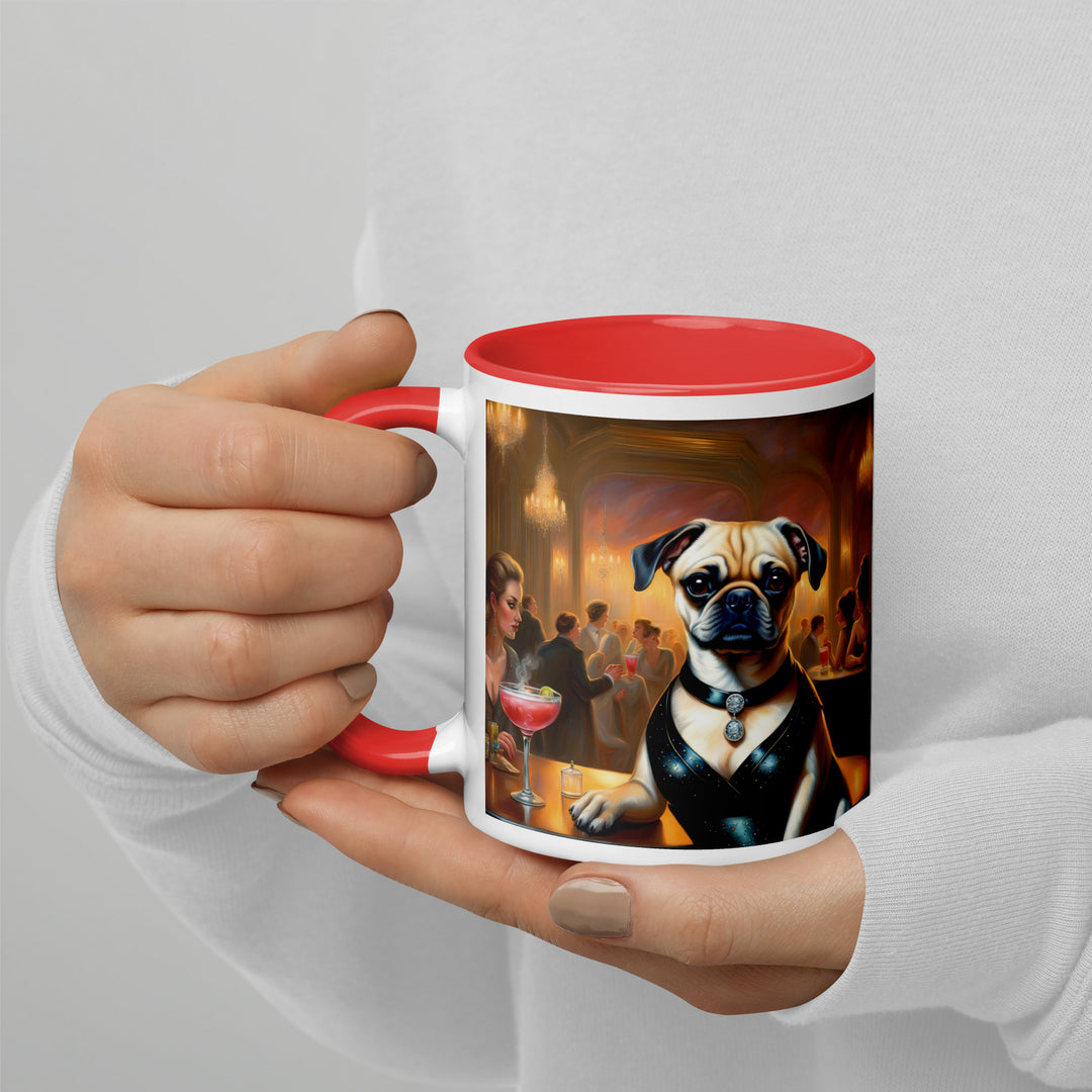 Puggle General- Mug with Color Inside v19