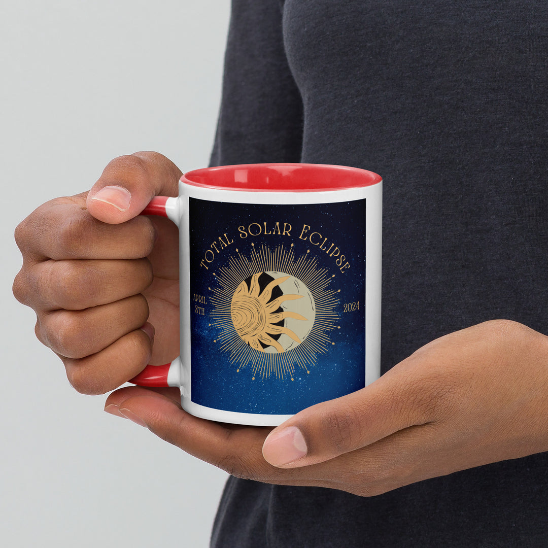 Dachshund Eclipse- Mug with Color Inside v2