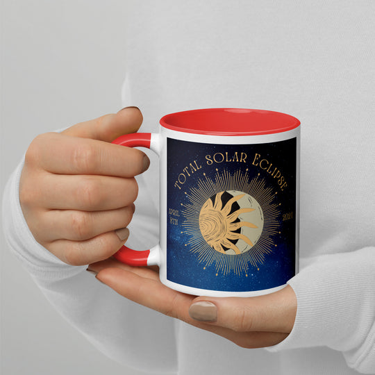 Goldendoodle Eclipse- Mug with Color Inside v2