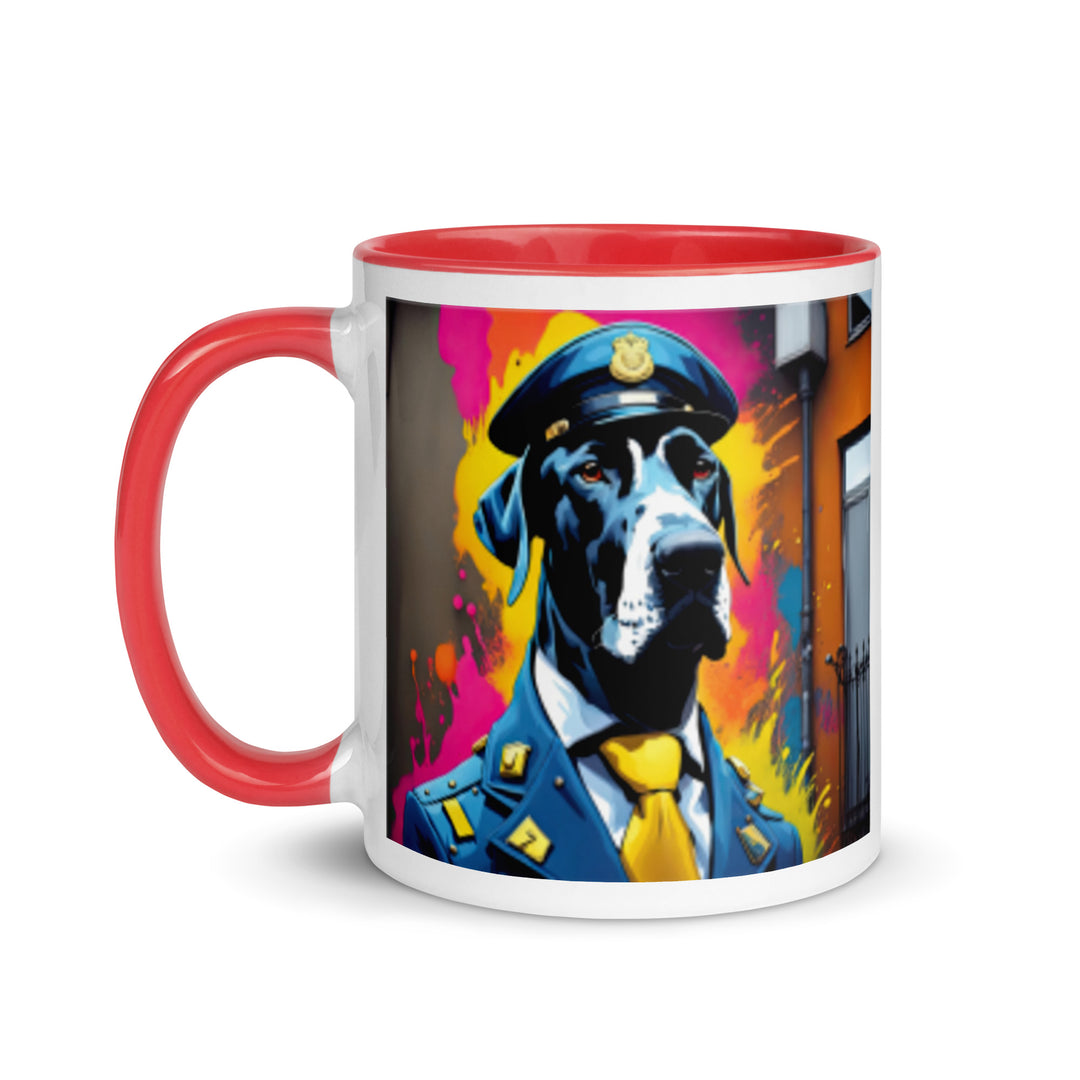 Great Dane- Mug with Color Inside v5