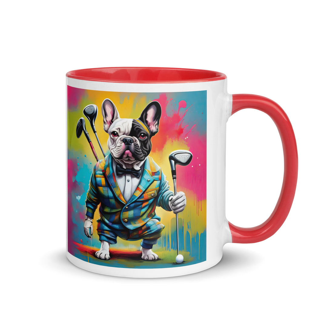 Mug with Color Inside-French Bulldog V2