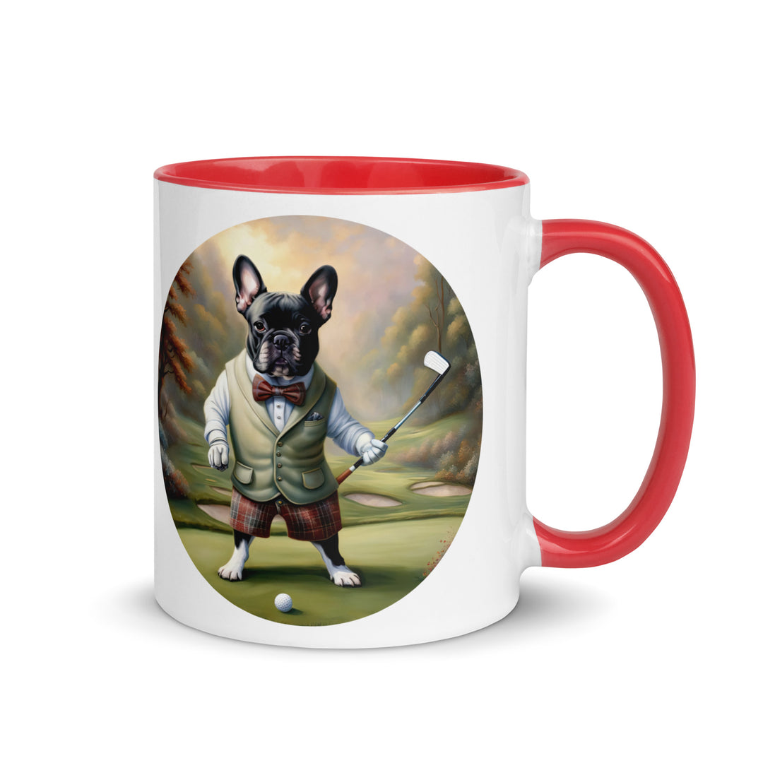 Mug with Color Inside-French Bulldog V3