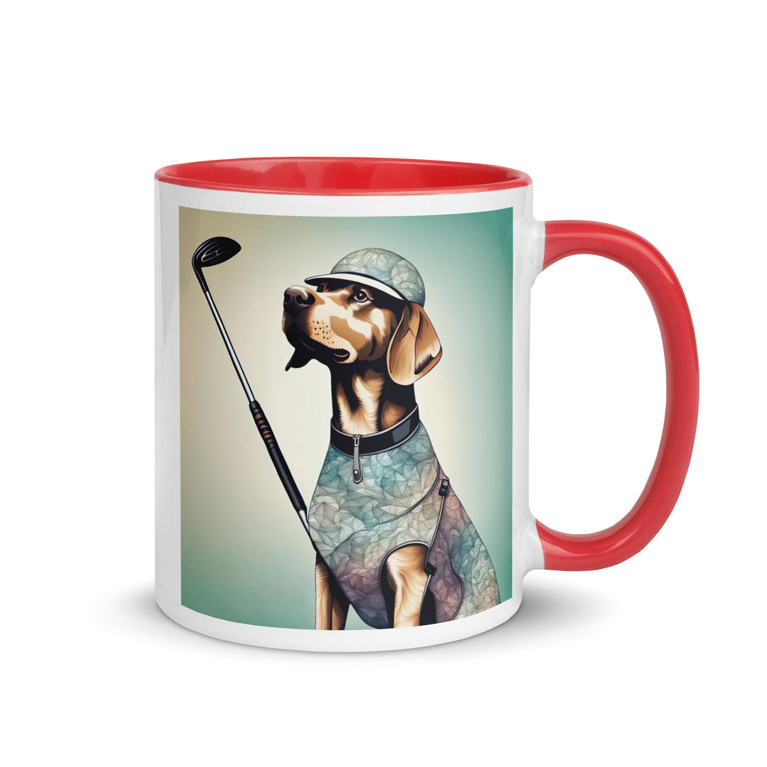 Mug with Color Inside-Labrador Retriever Golfer Labrador Retriever Golfer V18