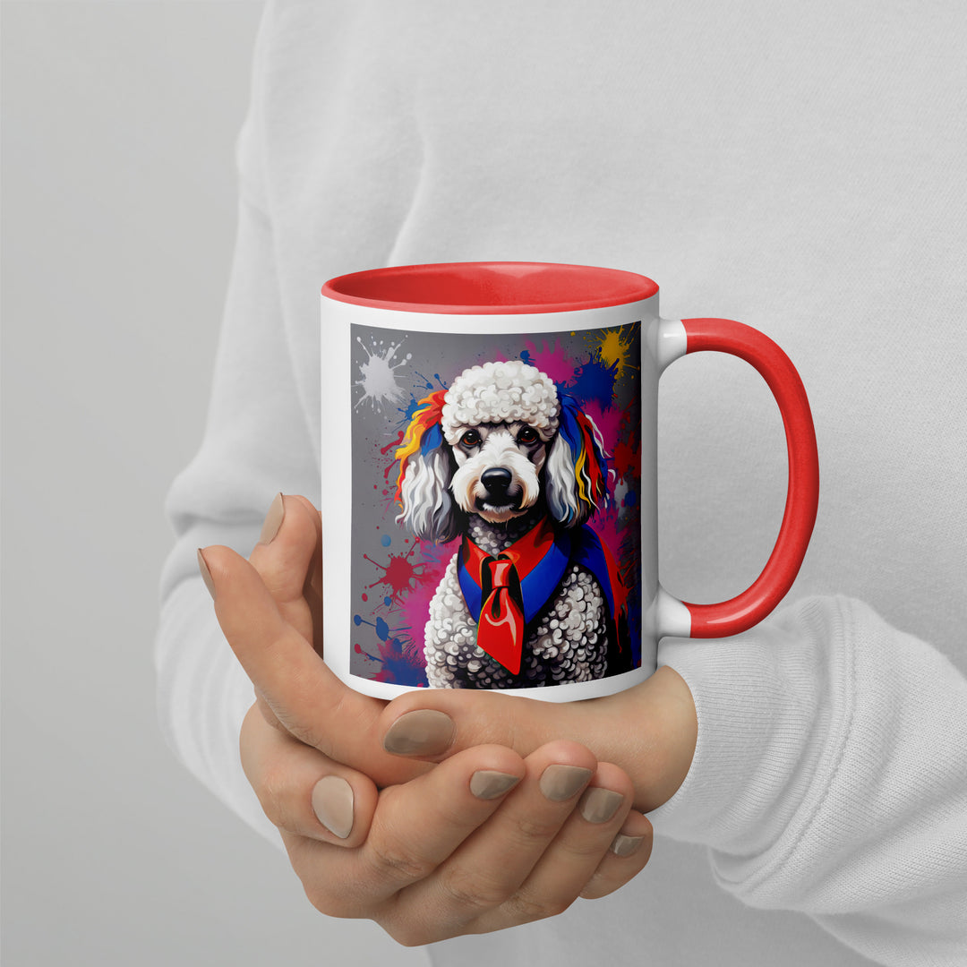 Poodle- Mug with Color Inside v4