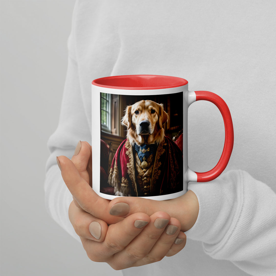 Golden Retriever- Mug with Color Inside V3