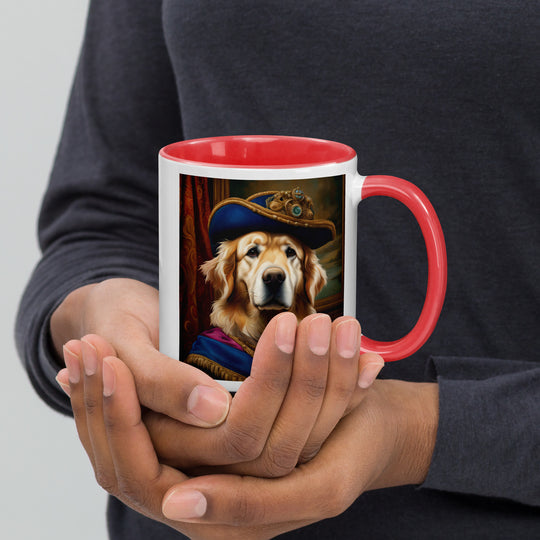 Golden Retriever- Mug with Color Inside V5