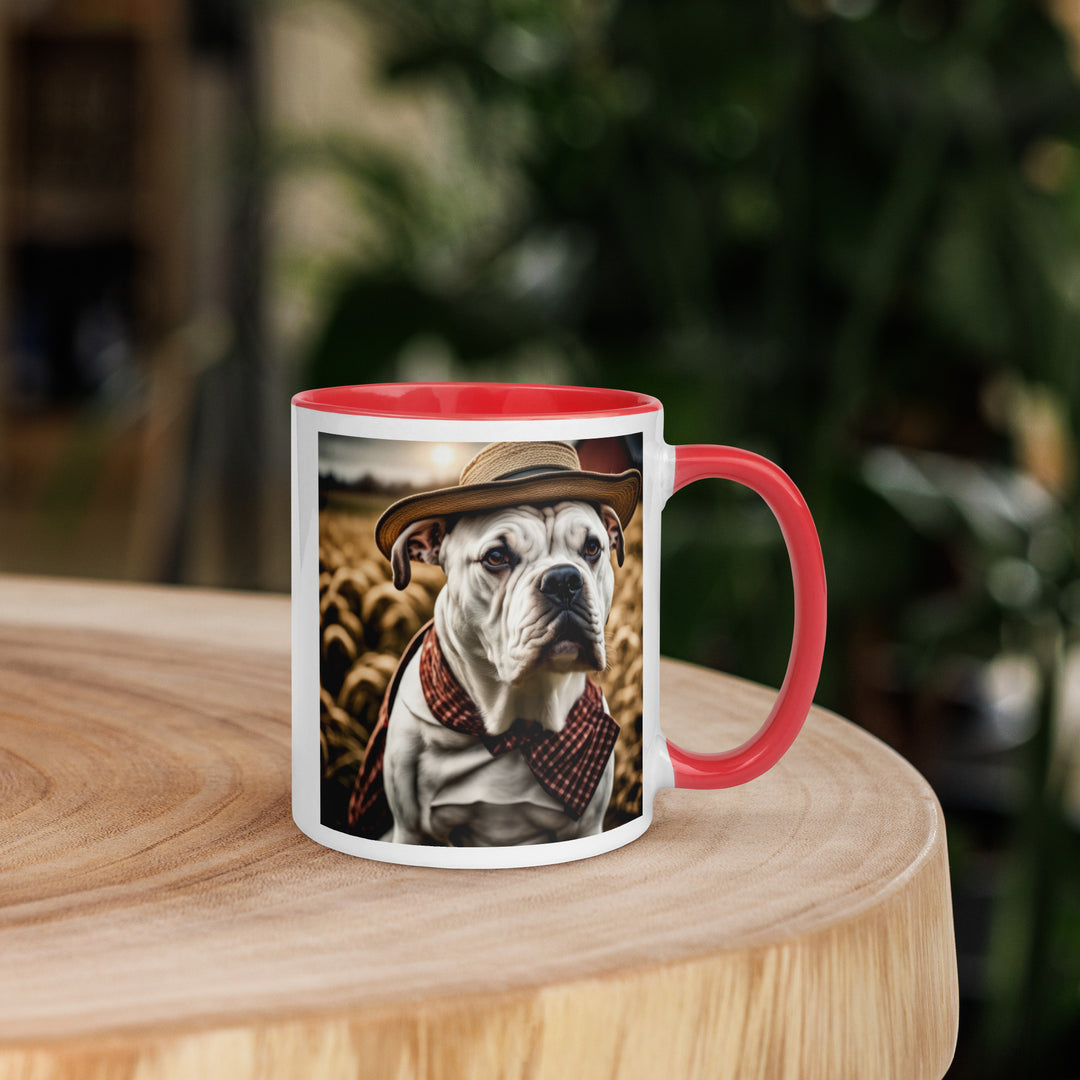 American Bulldog- Mug with Color Inside v3