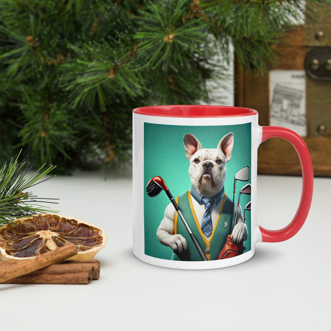 American Bulldog Golfer- Mug with Color Inside