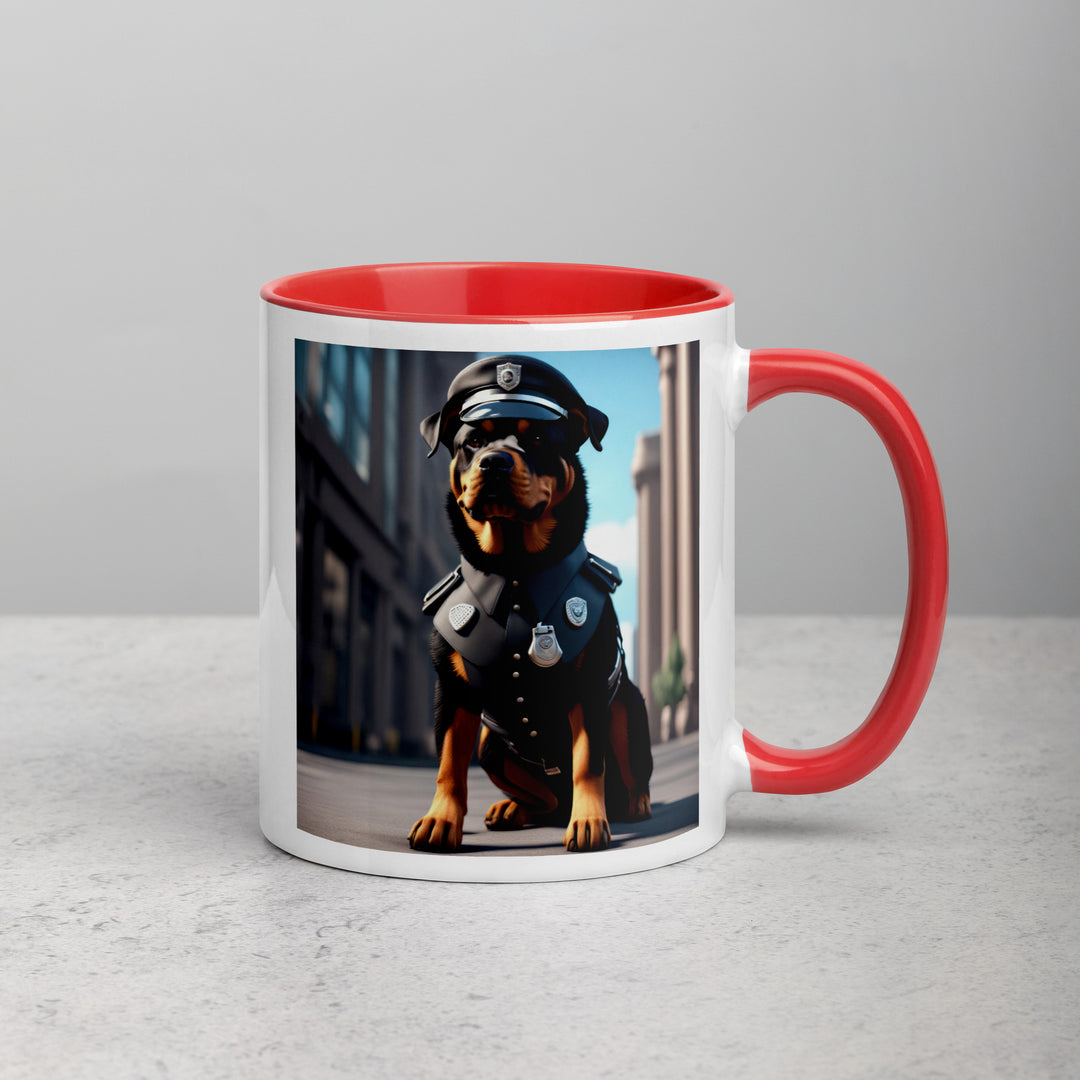 Rottweiler- Mug with Color Inside v3