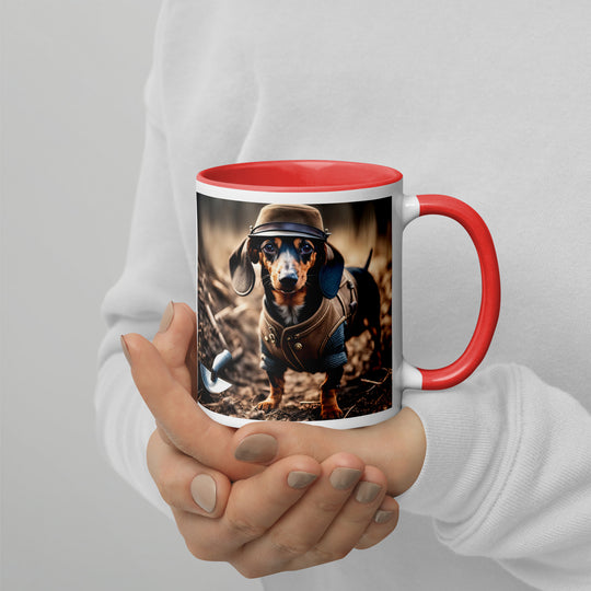 Dachshund- Mug with Color Inside