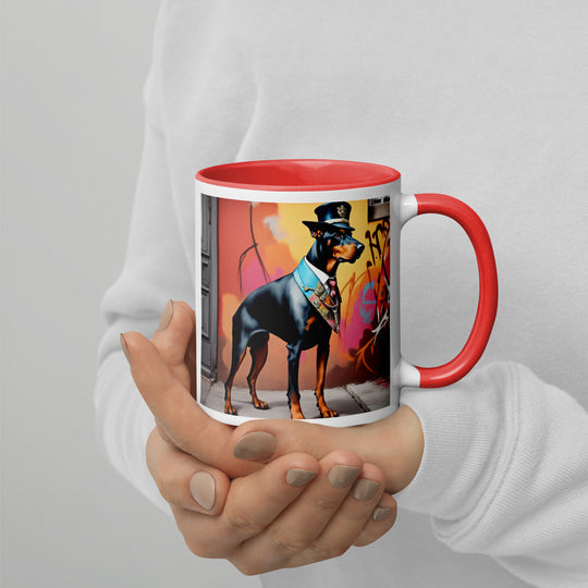 Doberman Pinscher- Mug with Color Inside