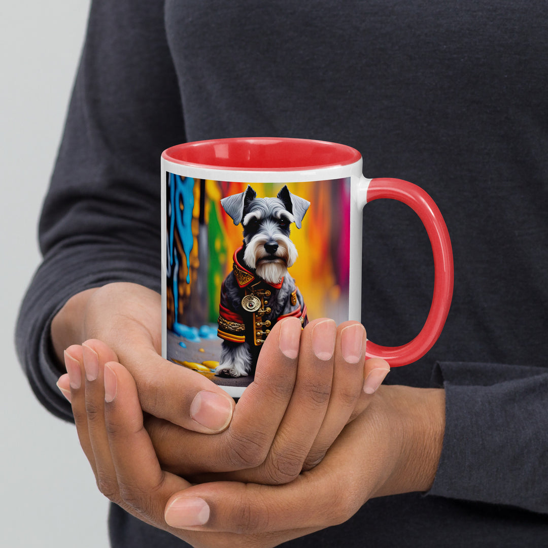 Miniature Schnauzer- Mug with Color Inside v2