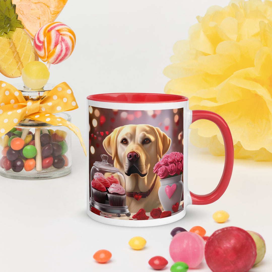 Labrador Retriever Romantic- Mug with Color Inside v2