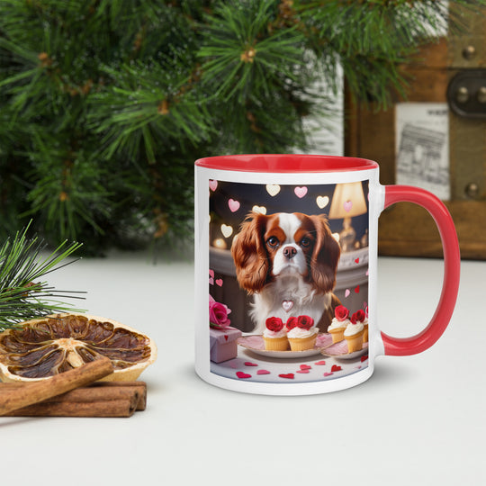 Cavalier King Charles Spaniel Romantic- Mug with Color Inside