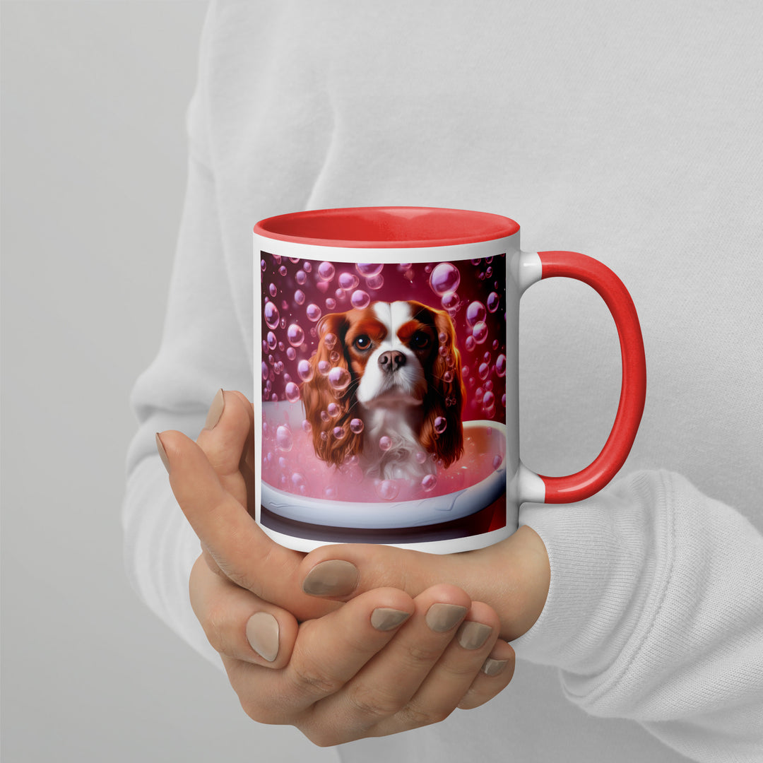 Cavalier King Charles Spaniel Romantic- Mug with Color Inside v2