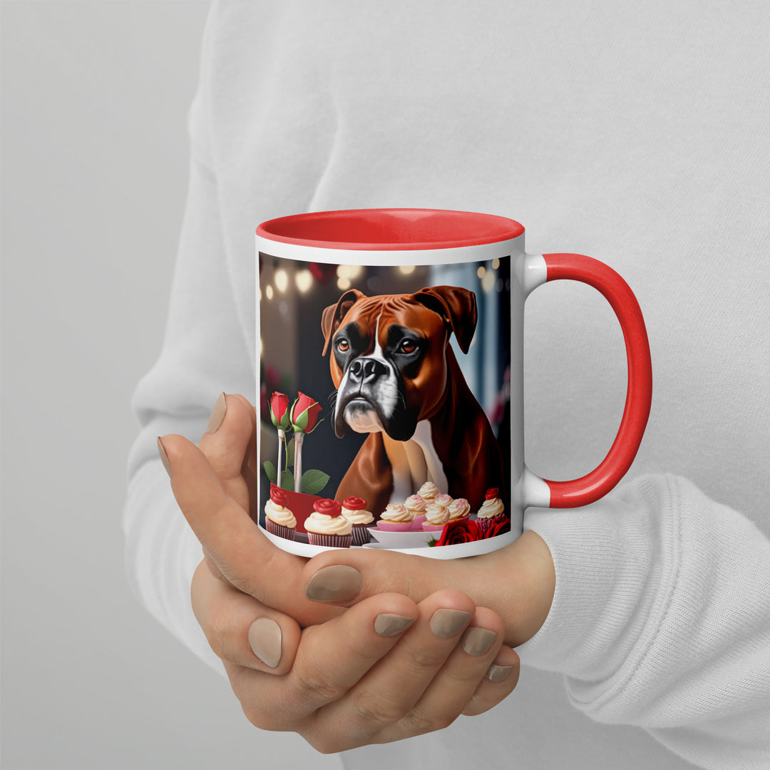 Boxer Romantic- Mug with Color Inside v3