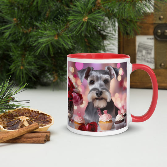 Miniature Schnauzer Romantic- Mug with Color Inside