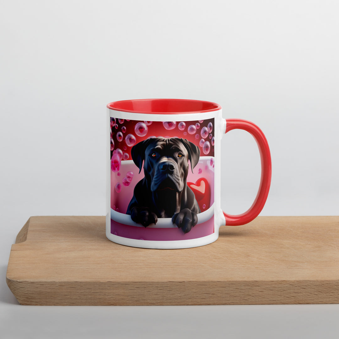 Cane Corso Romantic- Mug with Color Inside