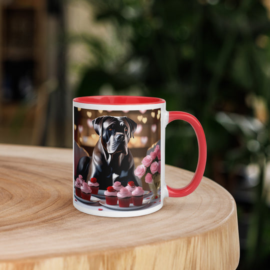 Cane Corso Romantic- Mug with Color Inside v2