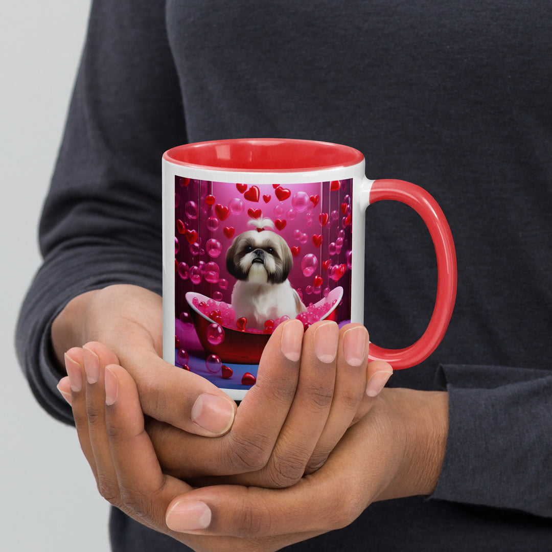 Shih Tzu Romantic- Mug with Color Inside v2