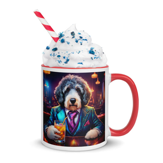 Bernedoodle General- Mug with Color Inside v8