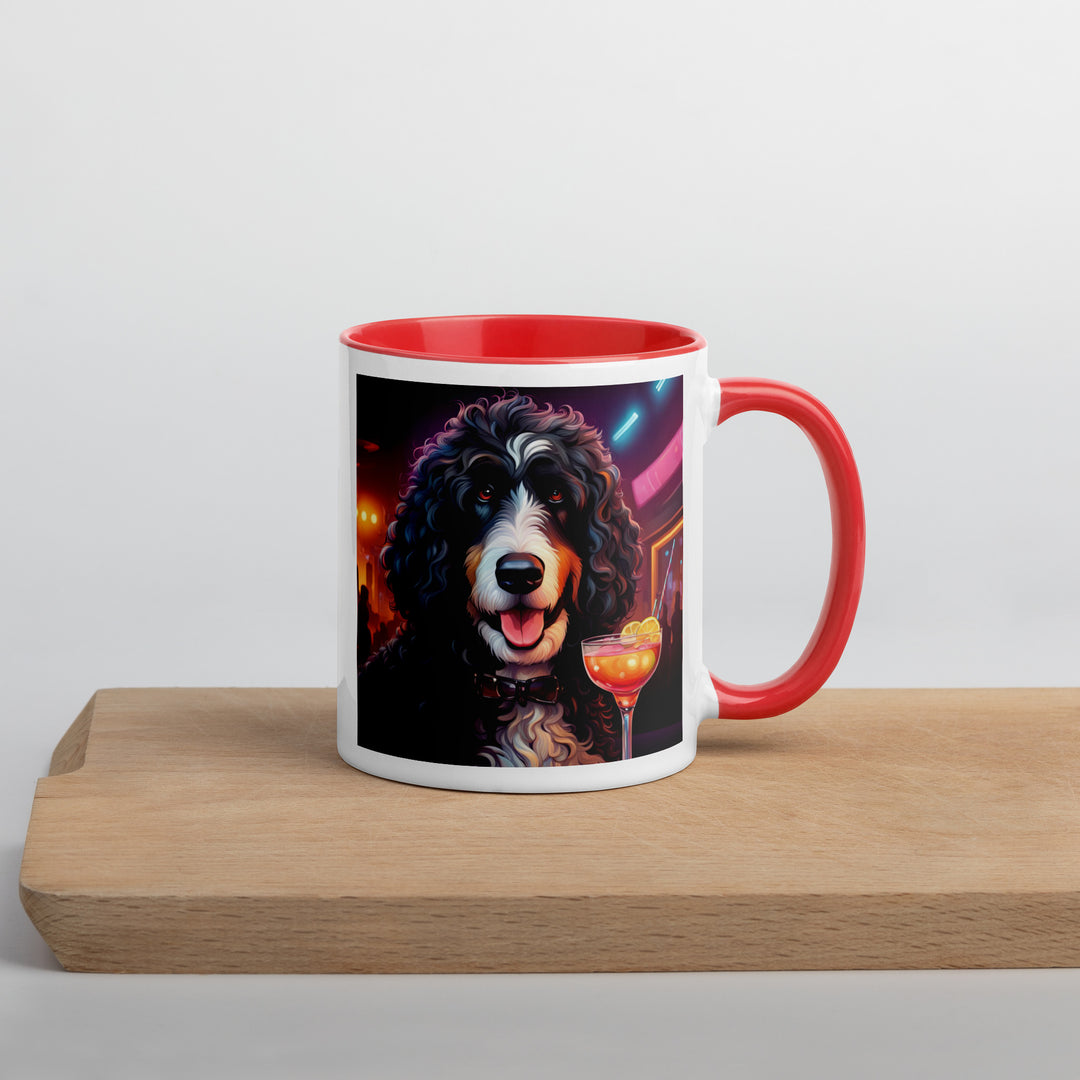 Bernedoodle General- Mug with Color Inside v12