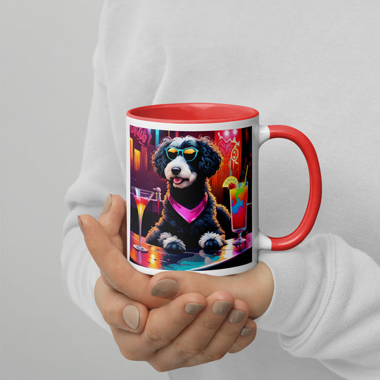 Bernedoodle General- Mug with Color Inside v17