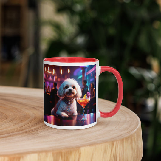 Cavapoo General- Mug with Color Inside v12