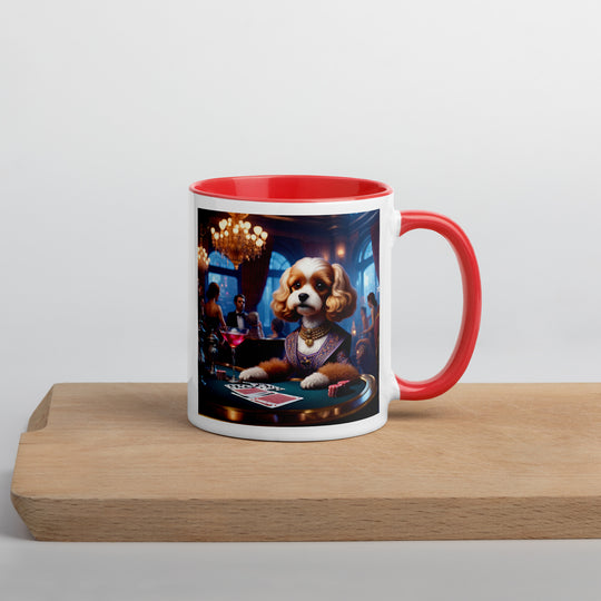 Cavapoo General- Mug with Color Inside v18