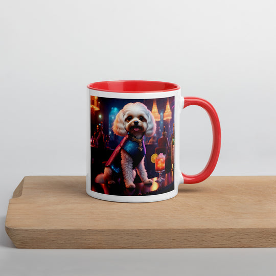 Cavapoo General- Mug with Color Inside v23