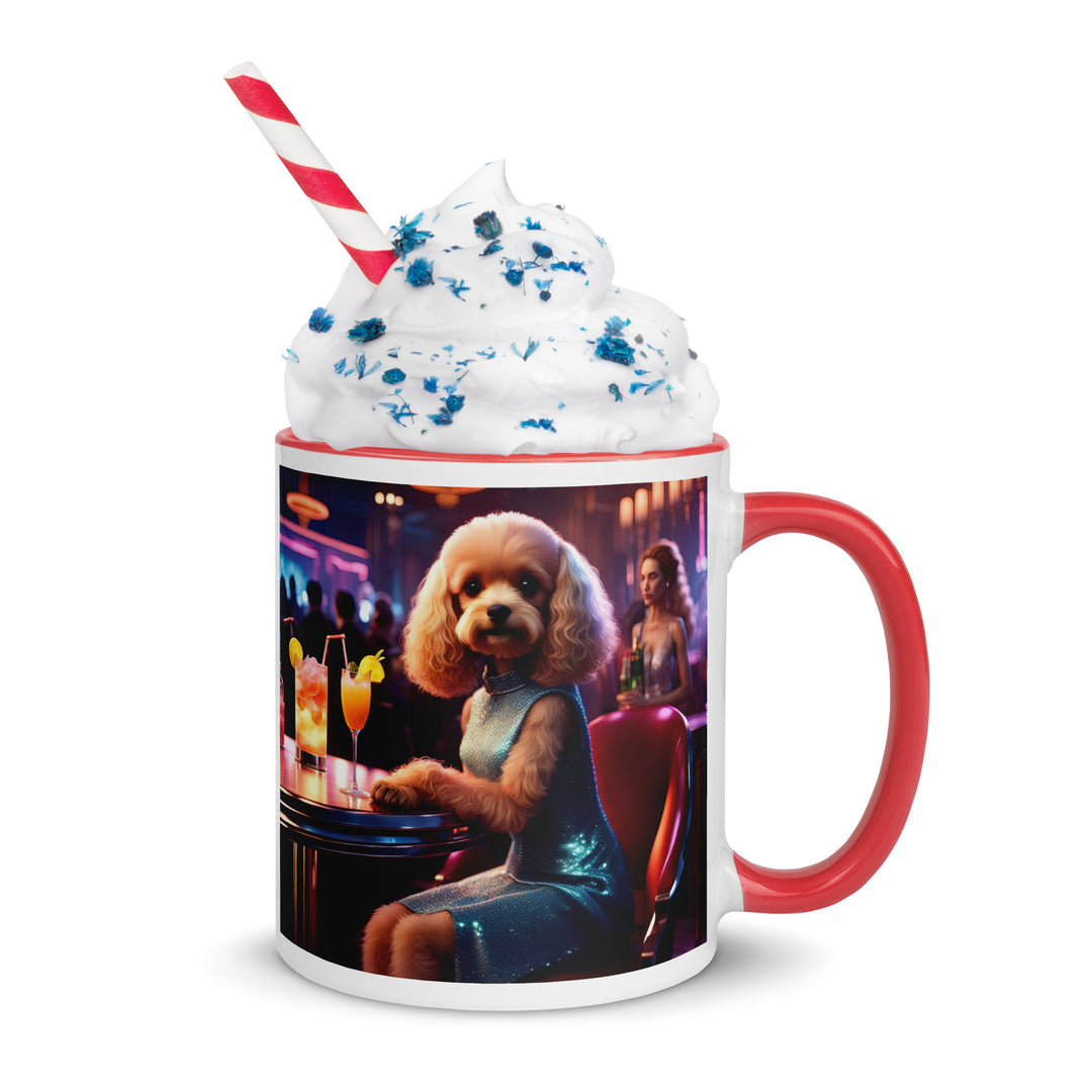 Cavapoo General- Mug with Color Inside v24