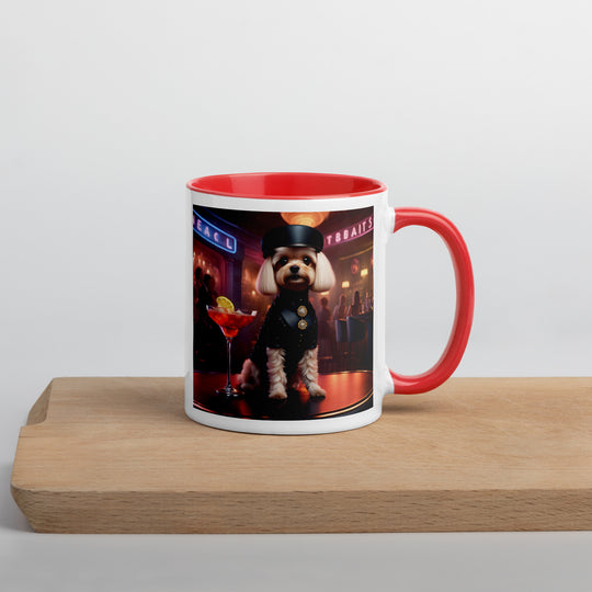 Cavapoo General- Mug with Color Inside v27