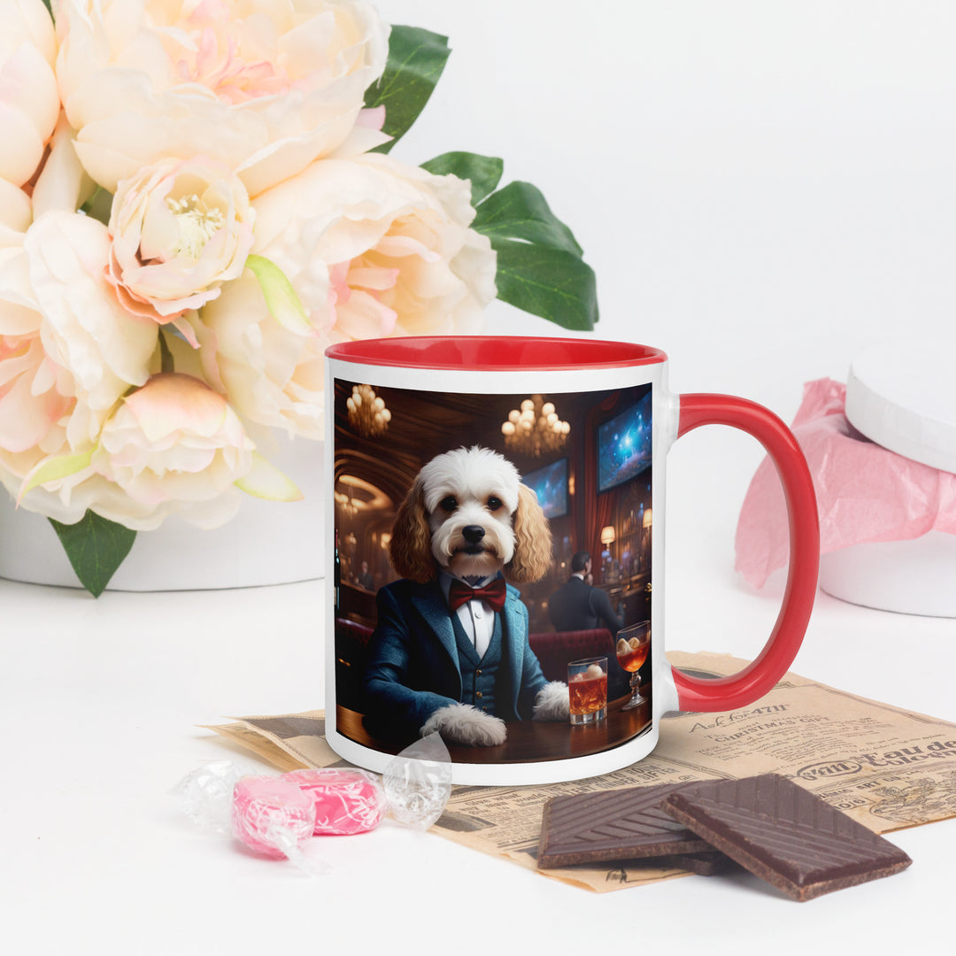 Cavapoo General- Mug with Color Inside v28