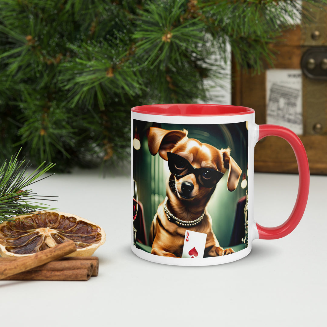 Chiweenie General- Mug with Color Inside v5