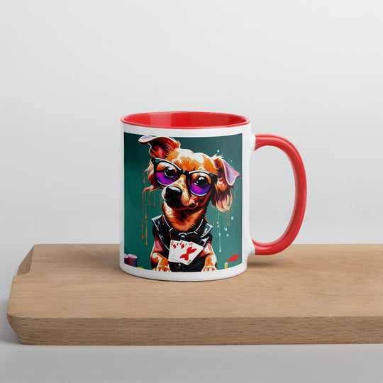 Chiweenie General- Mug with Color Inside v8