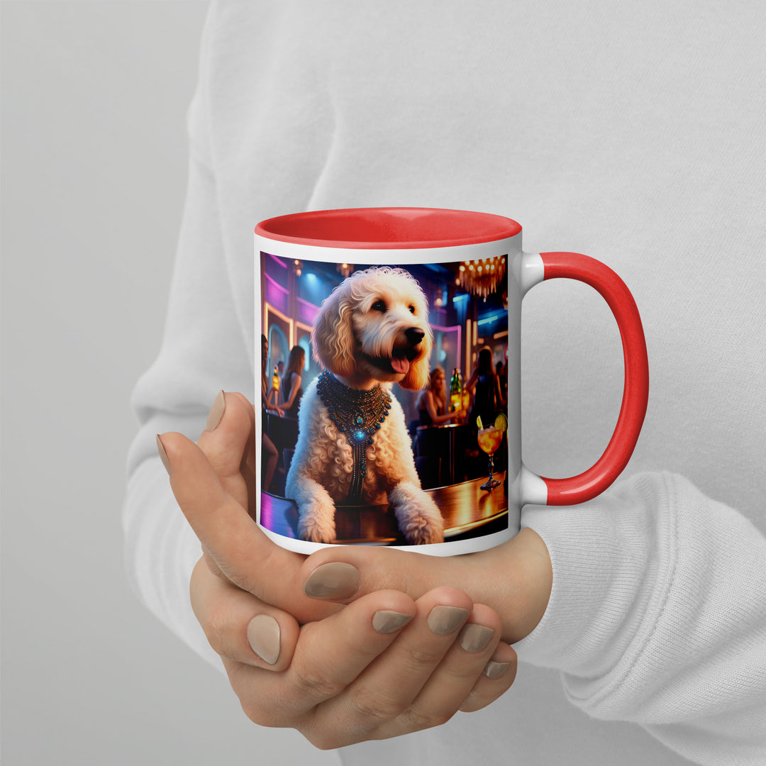 Goldendoodle- Mug with Color Inside v9