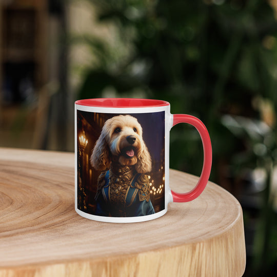 Goldendoodle- Mug with Color Inside v10