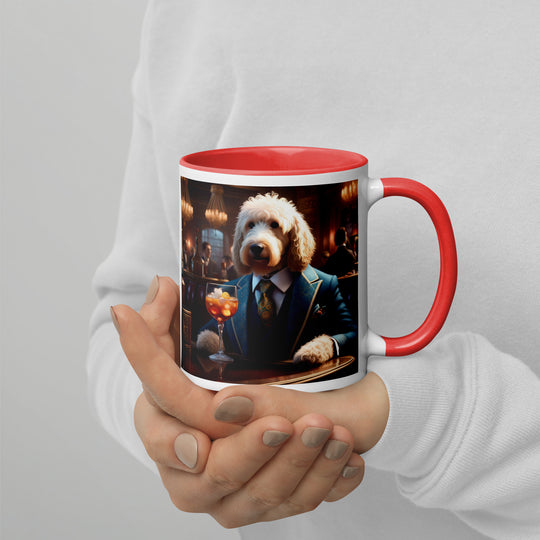 Goldendoodle- Mug with Color Inside v11