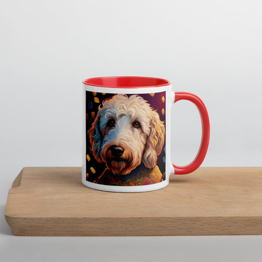 Goldendoodle- Mug with Color Inside v12