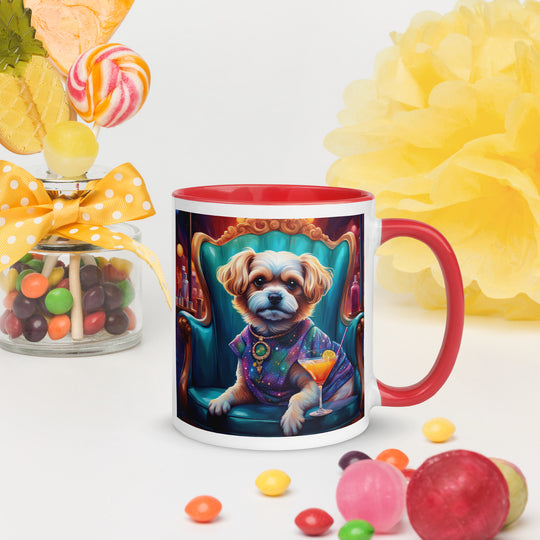 Pekapoo General- Mug with Color Inside v10