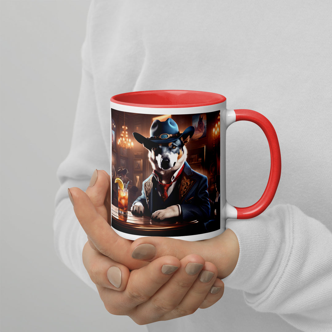 Texas Heeler General- Mug with Color Inside v3