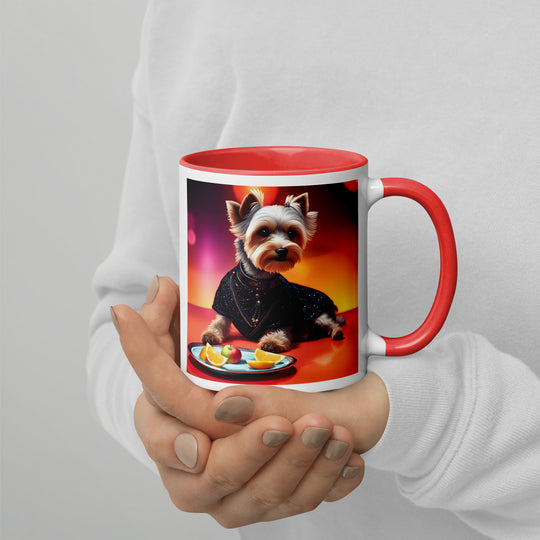 Yorkipoo General- Mug with Color Inside v4