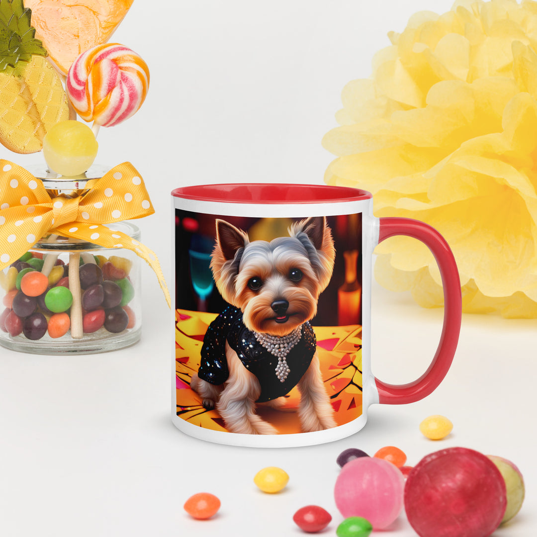 Yorkipoo General- Mug with Color Inside v6