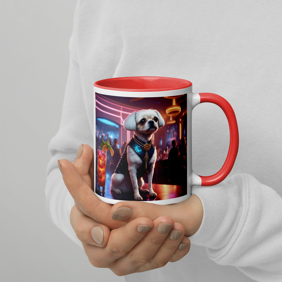 Pugapoo General- Mug with Color Inside v7