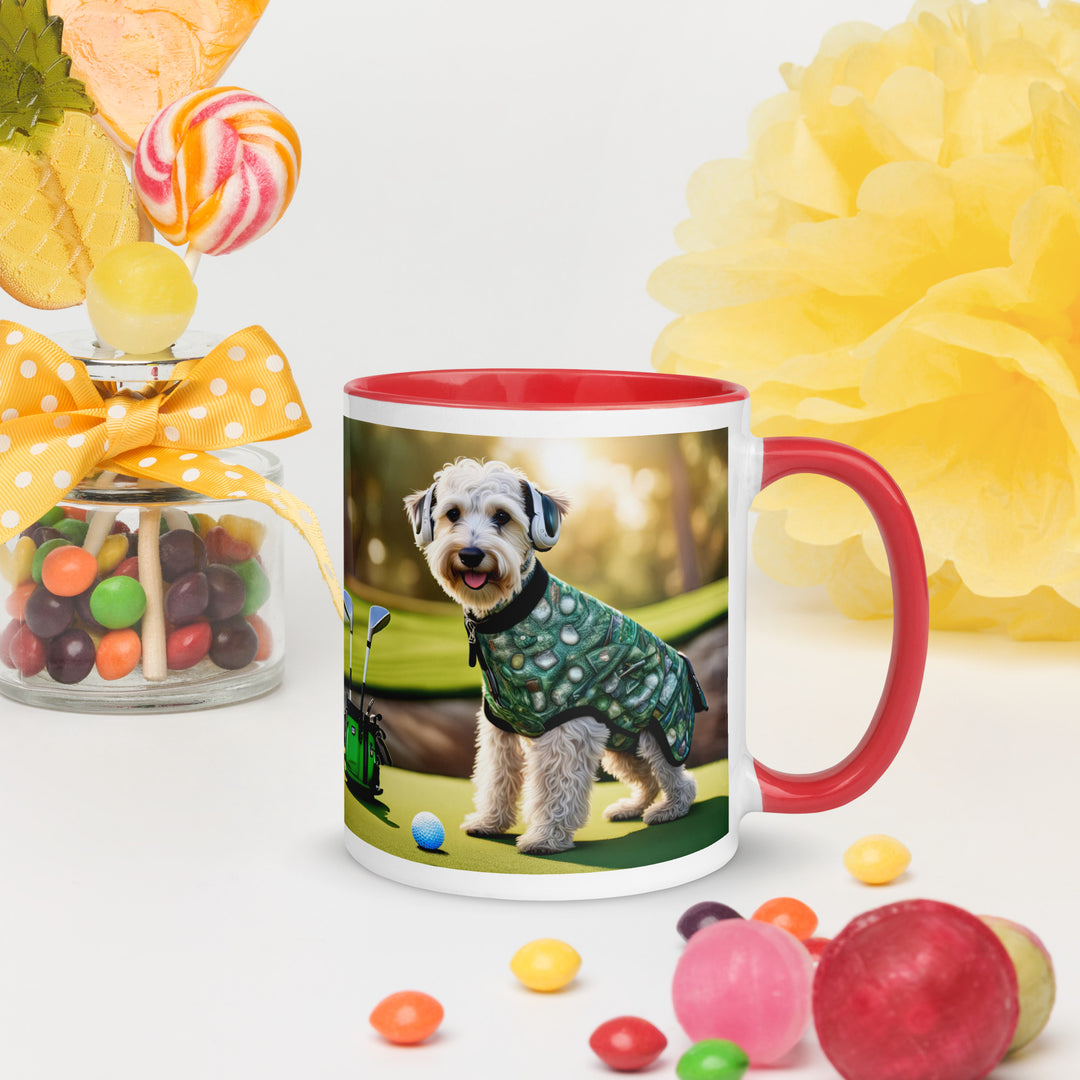 Schnoodle Golfer- Mug with Color Inside v5