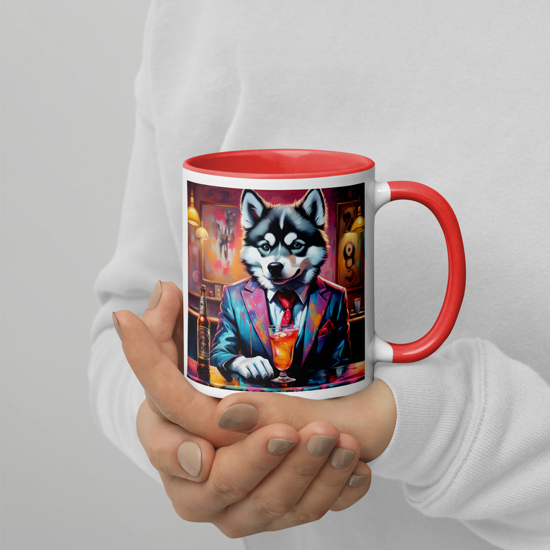 Pomsky General- Mug with Color Inside v4