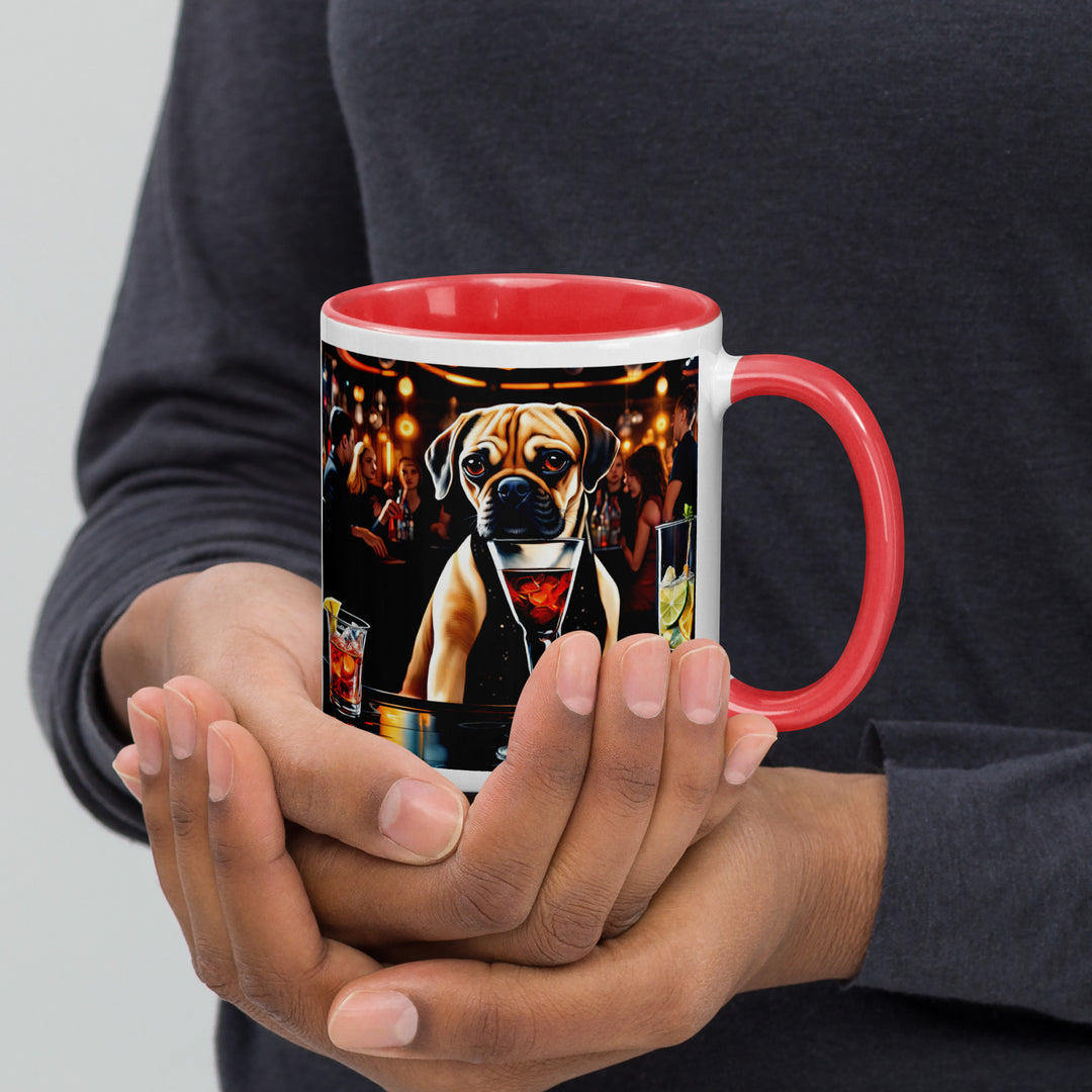 Puggle General- Mug with Color Inside v7