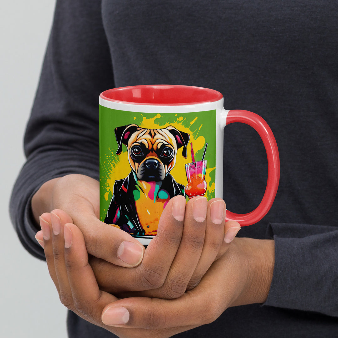 Puggle General- Mug with Color Inside v10