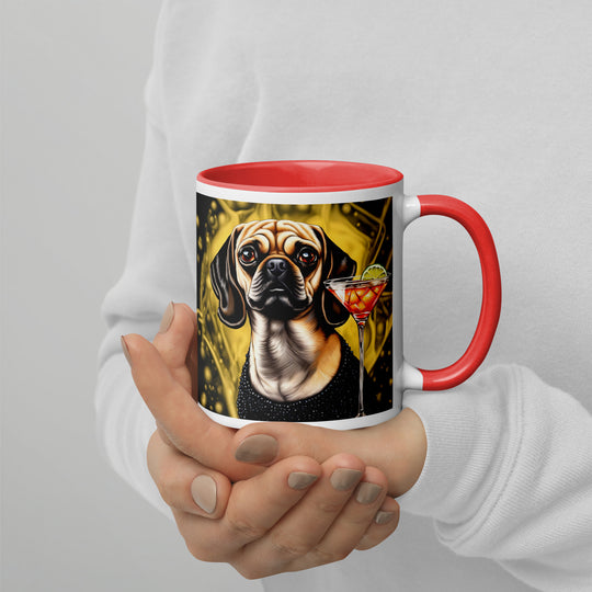 Puggle General- Mug with Color Inside v11