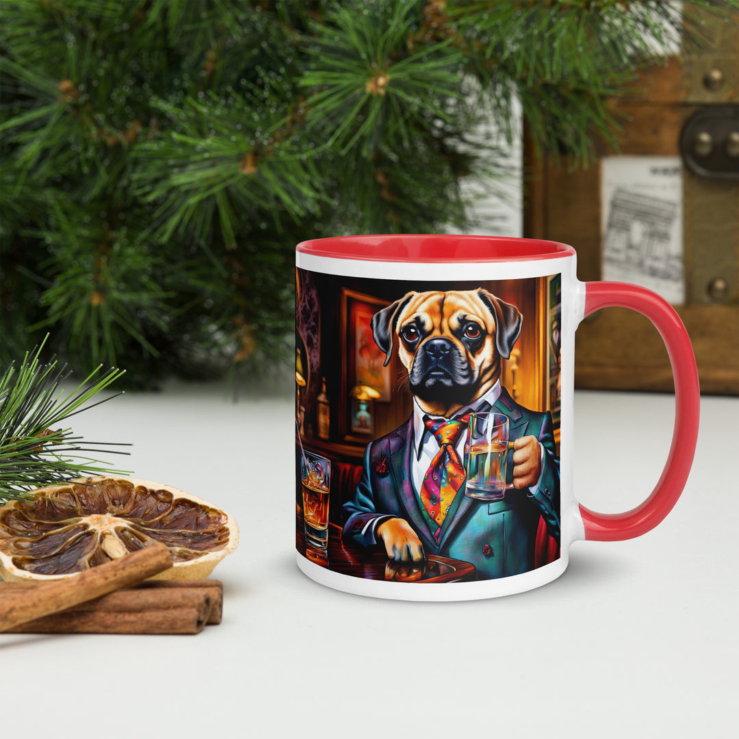 Puggle General- Mug with Color Inside v15